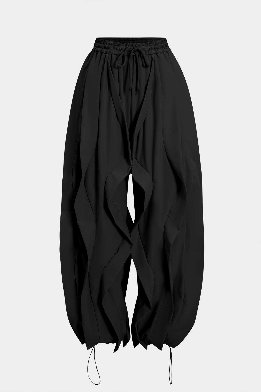 Pantalon met trekkoord en volants