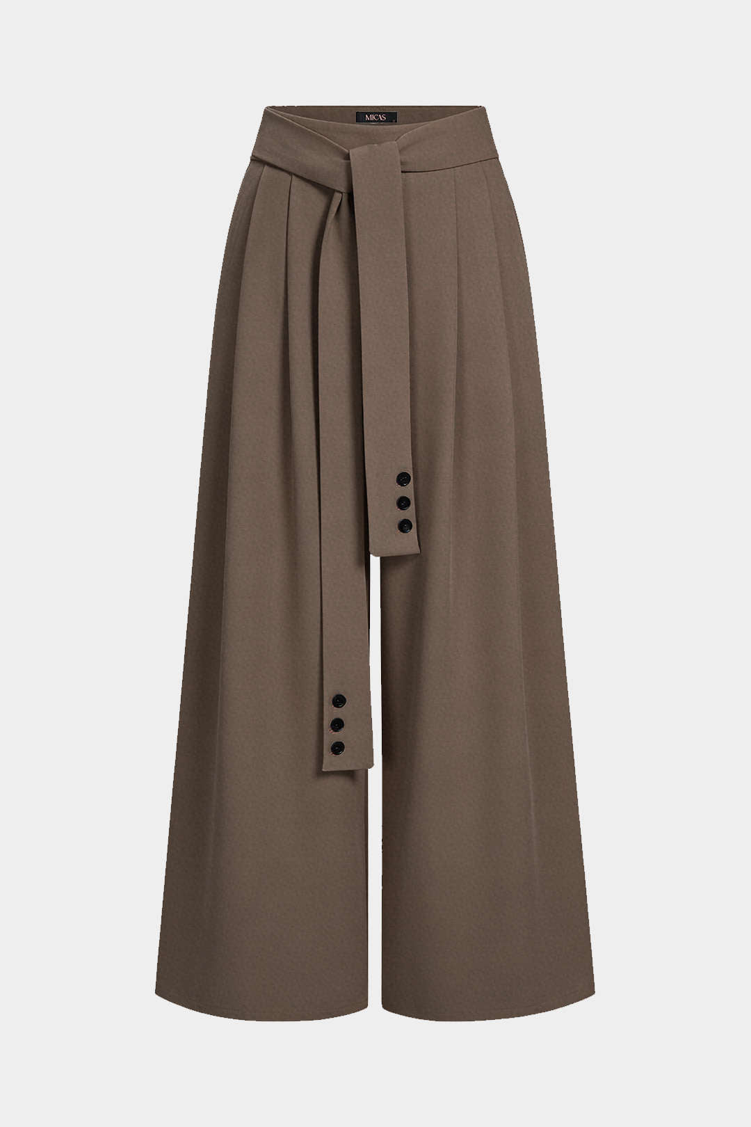 Maren - Broek met knoopjes en wijde pijpen