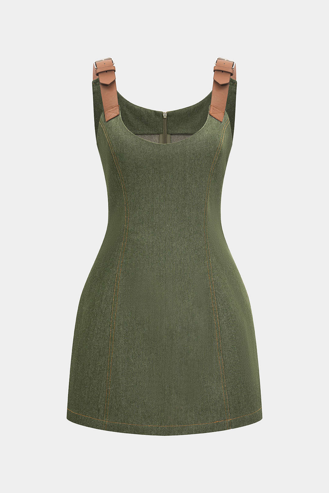 Bo - Metallic mouwloze minijurk