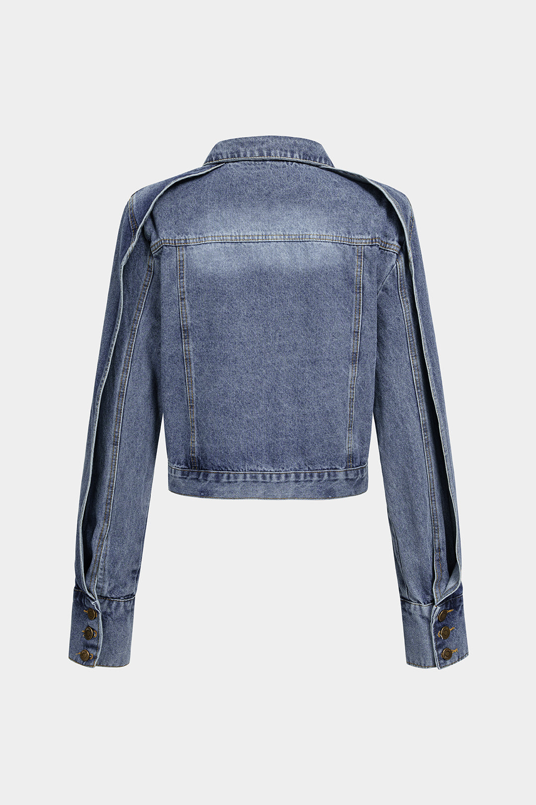 Denim jasje met revers