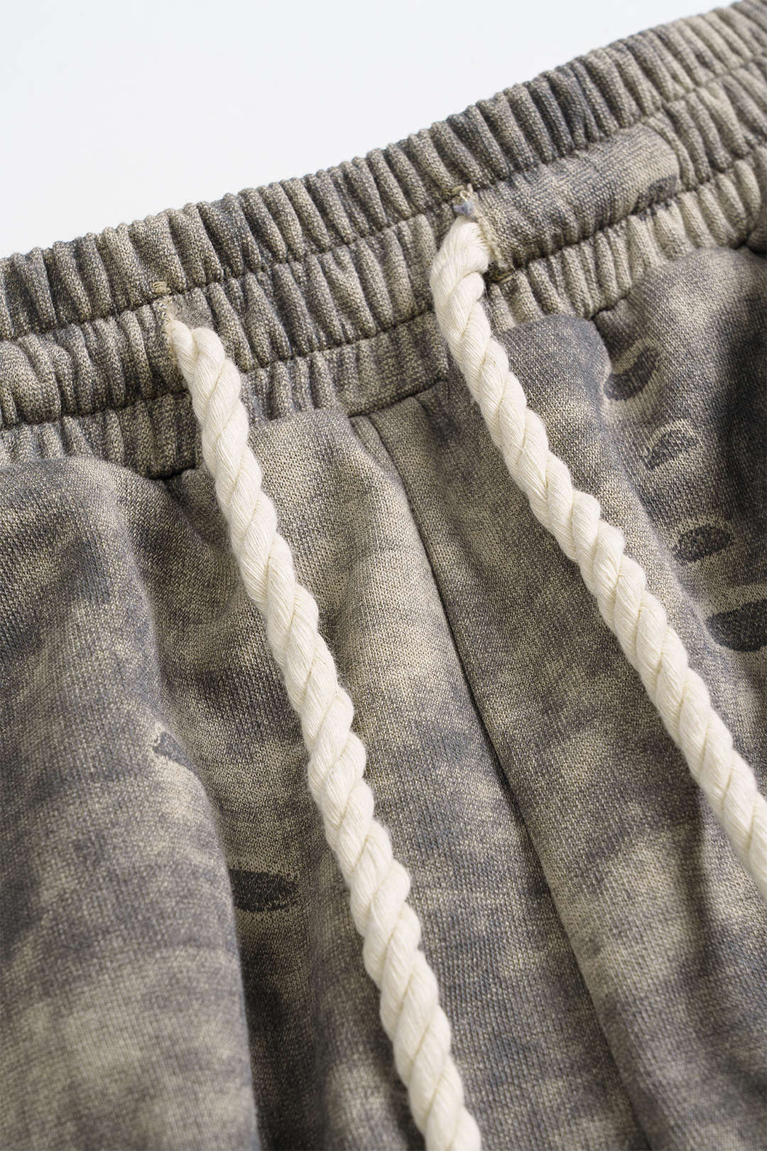 Verwassen short met strik en hoge taille