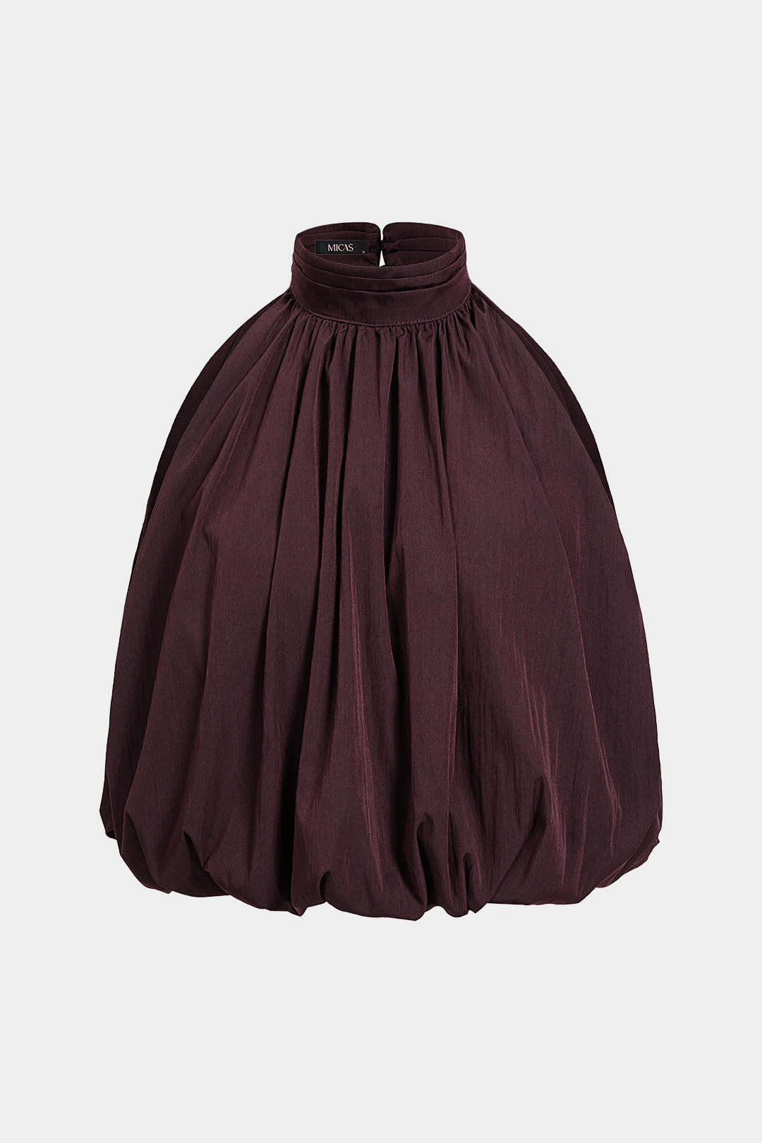 Tanktop met halternek en ruches