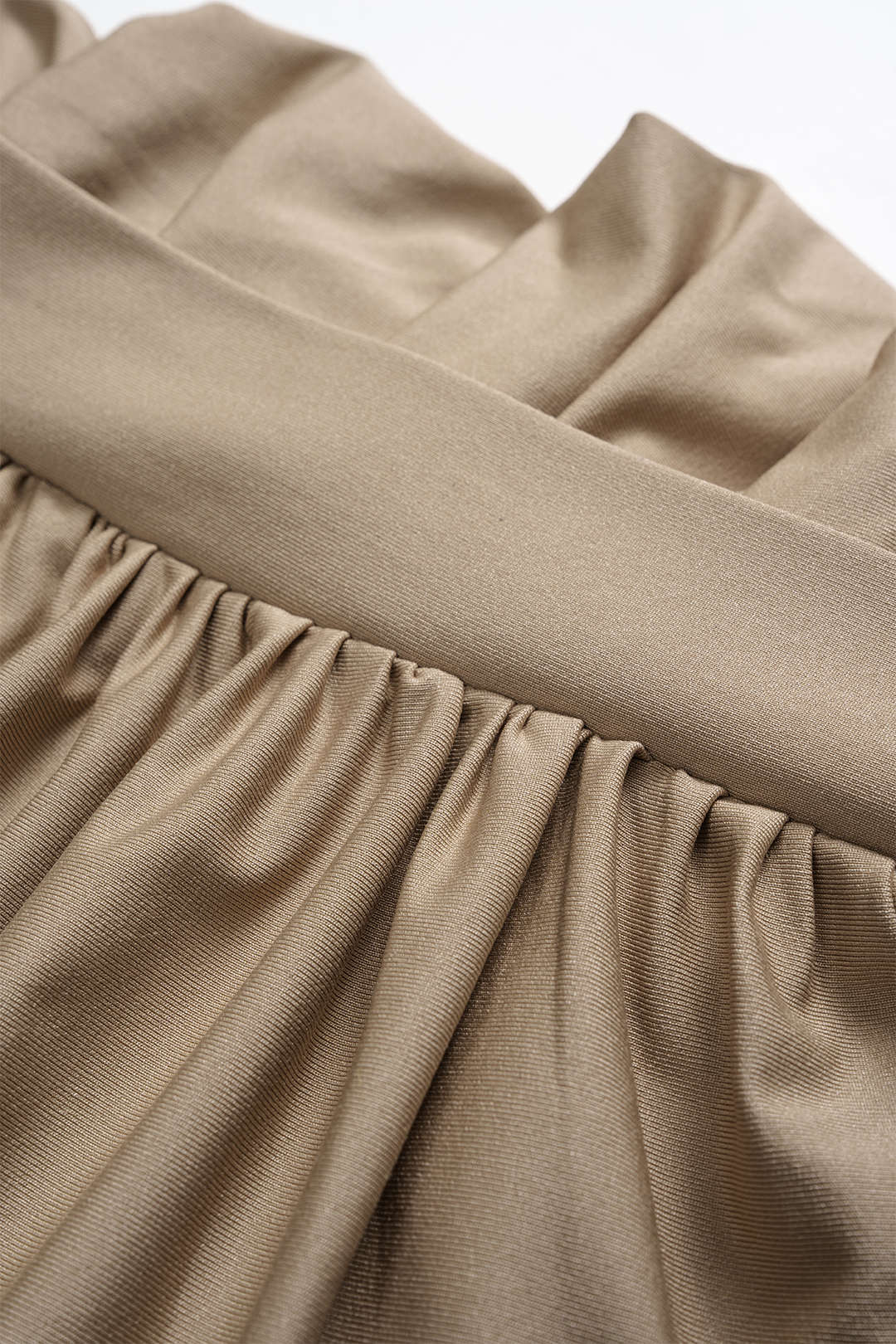 Asymmetrische rok met ruches