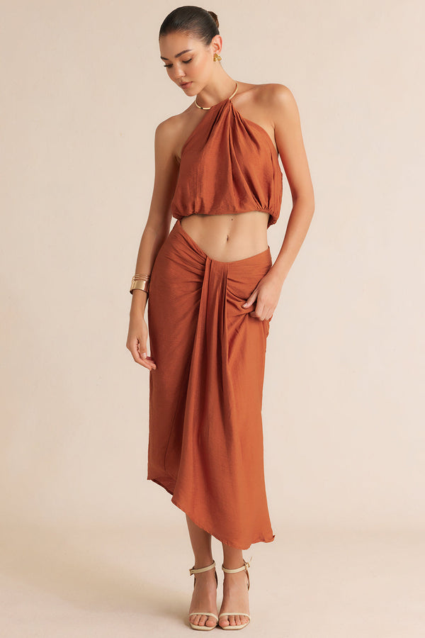 Esmee - Metallic set met top en rok