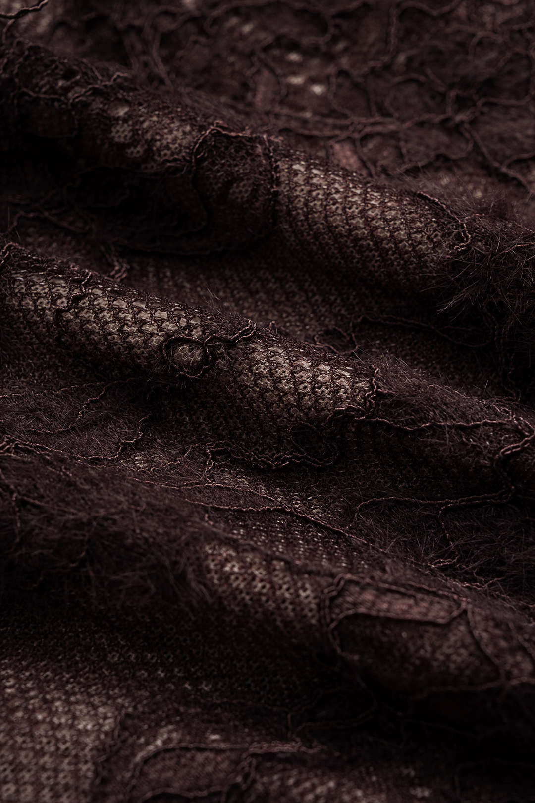 Body met kant, V-hals en gedraaid detail