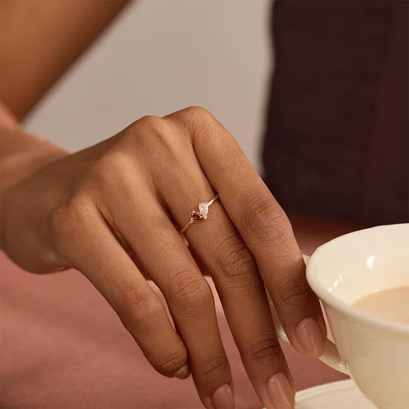 Duo Geboortesteen Ring