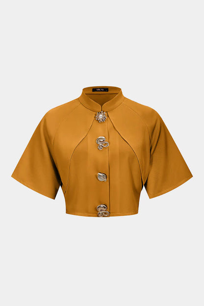 Slim fit blazer met metallic textuur