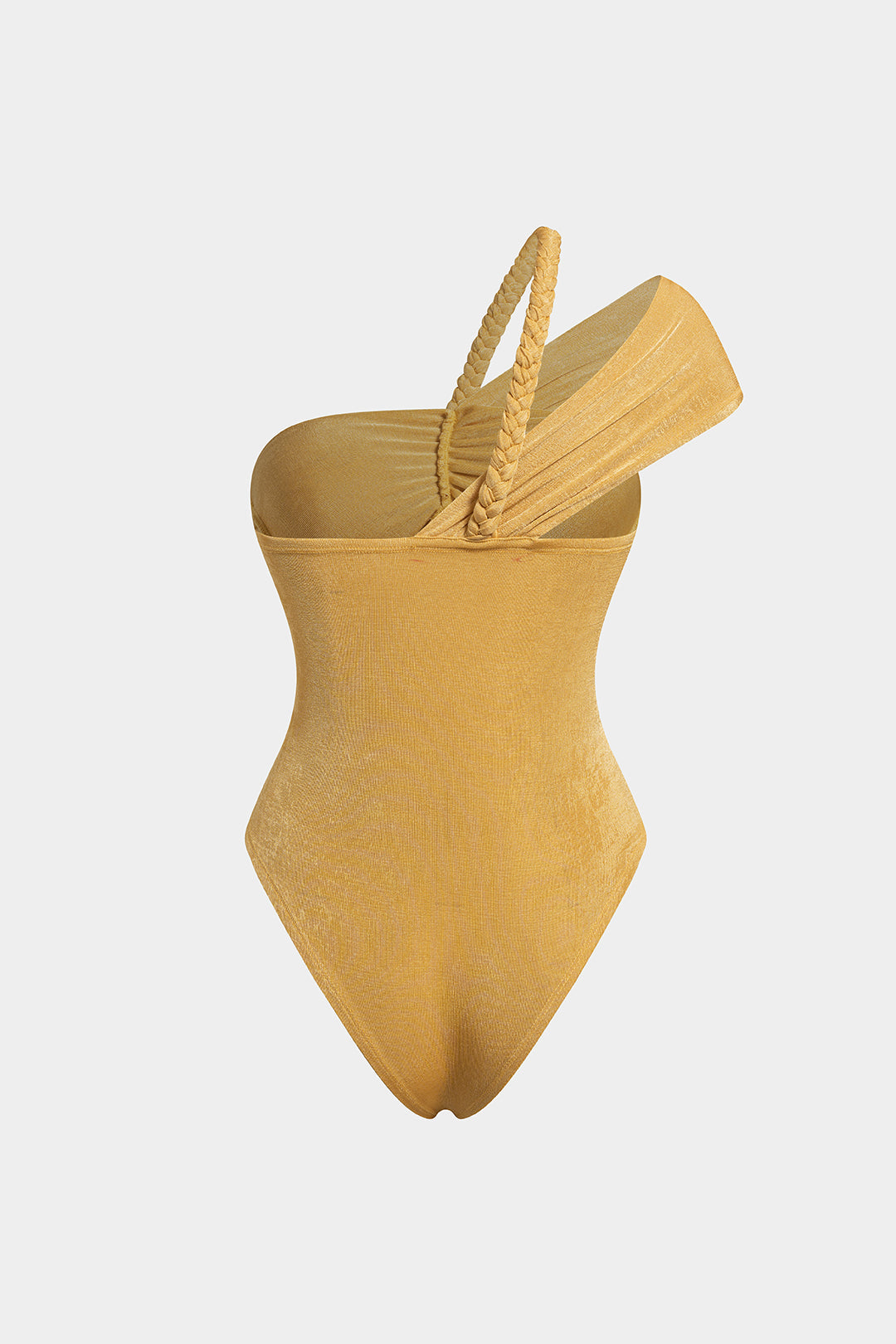 Asymmetrische mouwloze body met één schouder