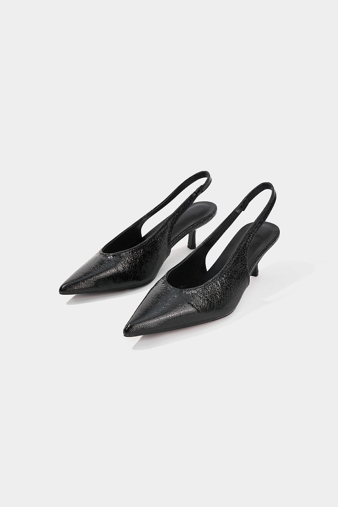 Leren-look sandalen
