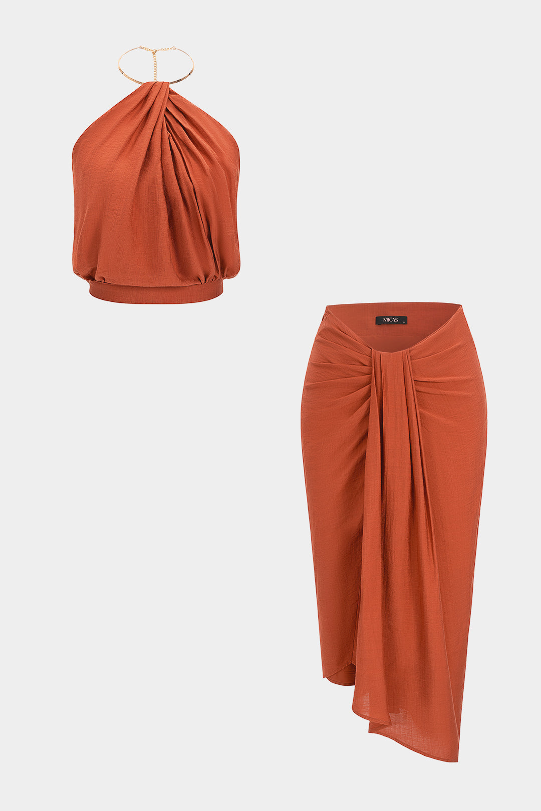 Esmee - Metallic set met top en rok