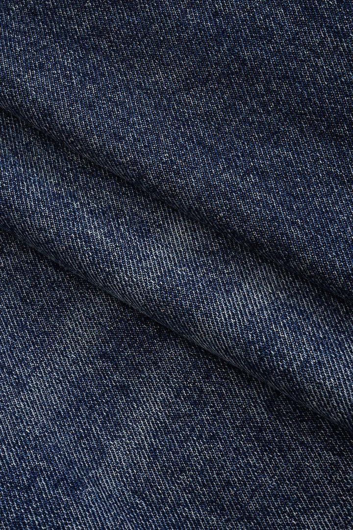 Denim Patchwork Barrel Jeans