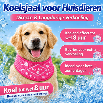 FrostPaw™ Verkoelende Halsband & Koelsjaal voor Honden en Katten