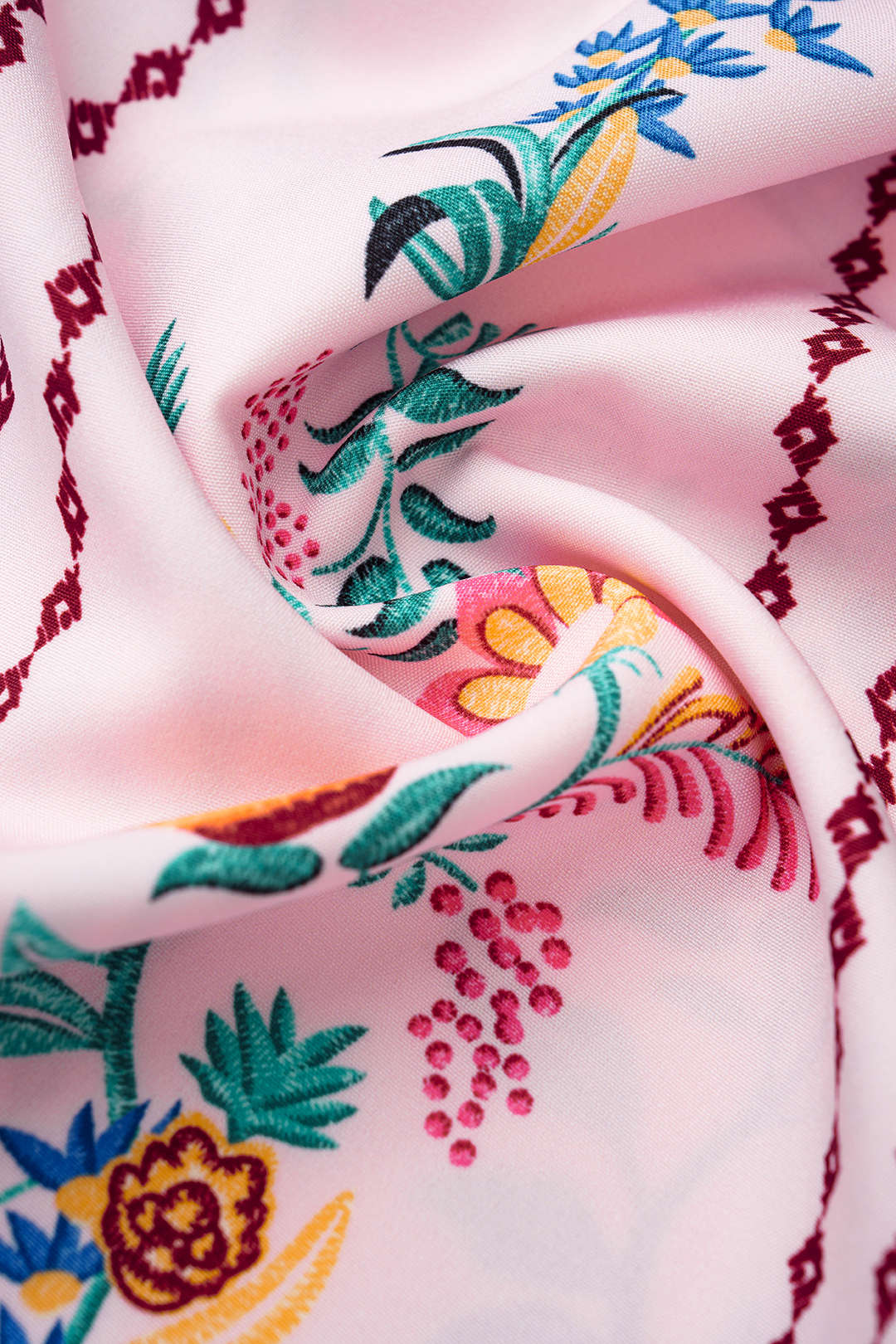 Bloemenprint mouwloze midijurk met kralen