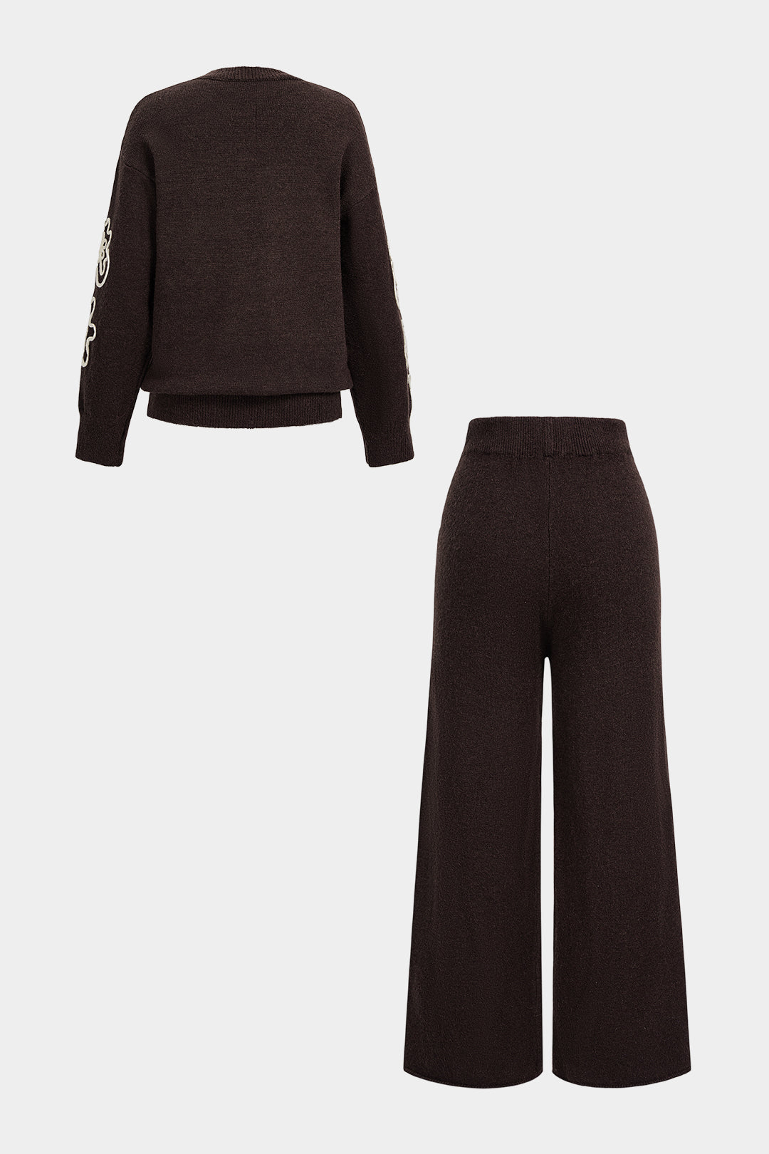 Cato - Gebreide set met top en broek