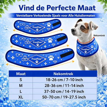 FrostPaw™ Verkoelende Halsband & Koelsjaal voor Honden en Katten