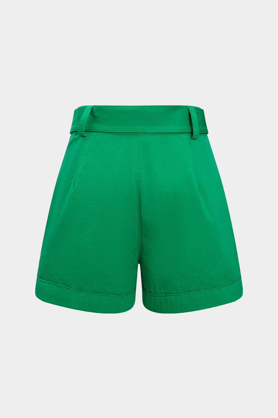 Effen short met riem