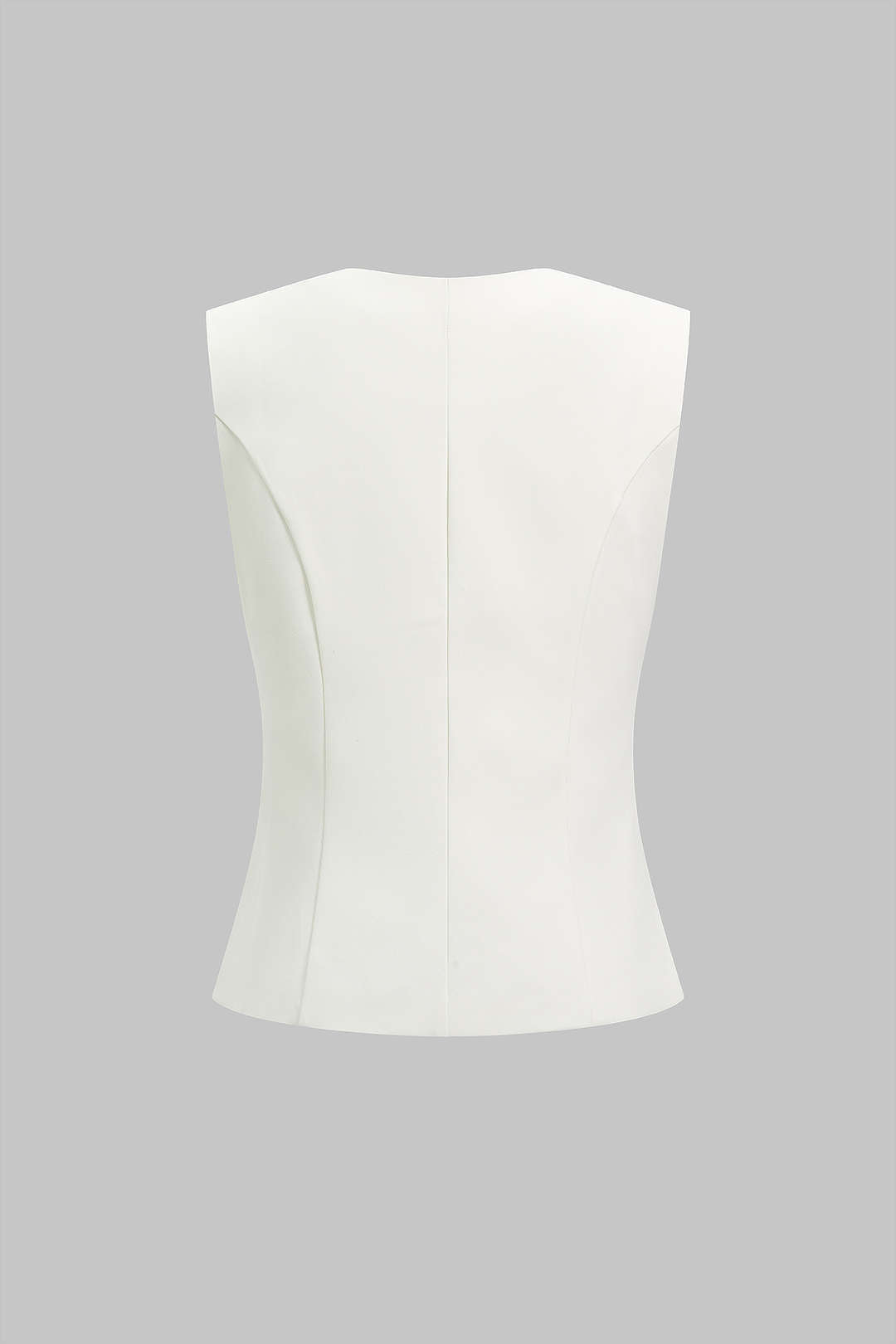 Metallic gilet met V-hals