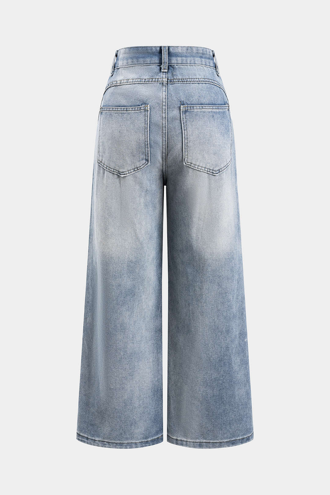 Patchwork jeans met rechte pijp