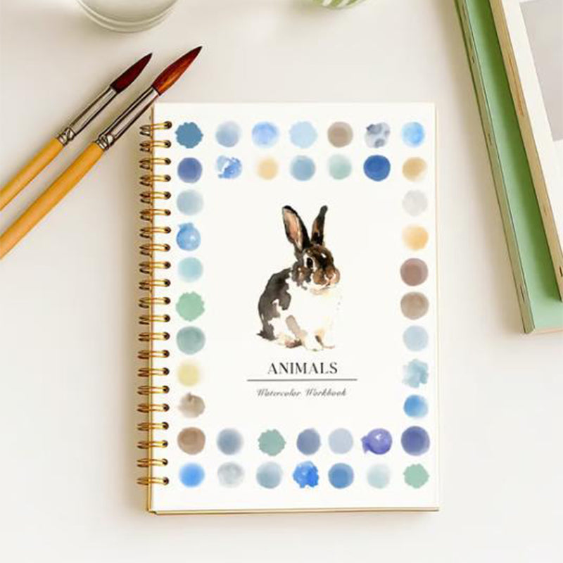 🎉Nieuwjaars Cadeau 50% KORTING!✨ Aquarelwerkboek voor Beginners (Met 16 Kleuren Verf) – Stap-voor-Stap Instructies, Oefenpagina's & Levendige Kleuren (Perfect voor Beginner Creatieven!)