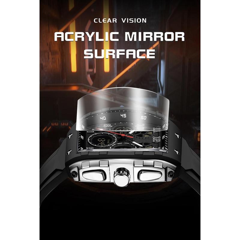 🎉Nieuwjaars Cadeau 50% KORTING! ⌚ Sportief Lichtgevend Herenhorloge: Dubbele Display + 50m Waterdicht + Schokbestendig！