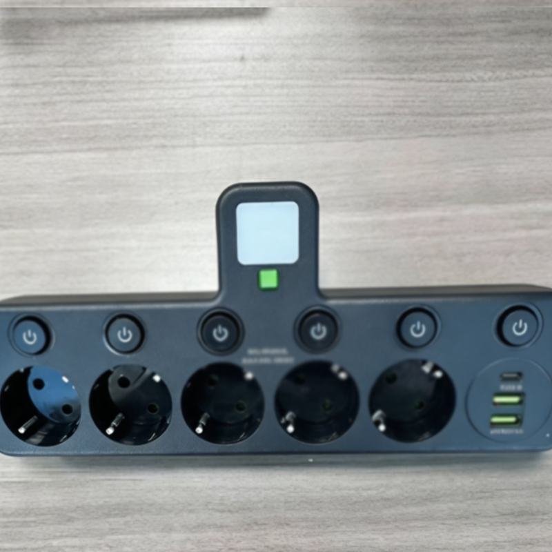 🎉Nieuwjaarscadeau 50% KORTING! 🔌 Slanke slimme stekkerdoos (USB + nachtlampje) – Individuele schakelaars en reisvriendelijk: Laad meerdere apparaten tegelijk!